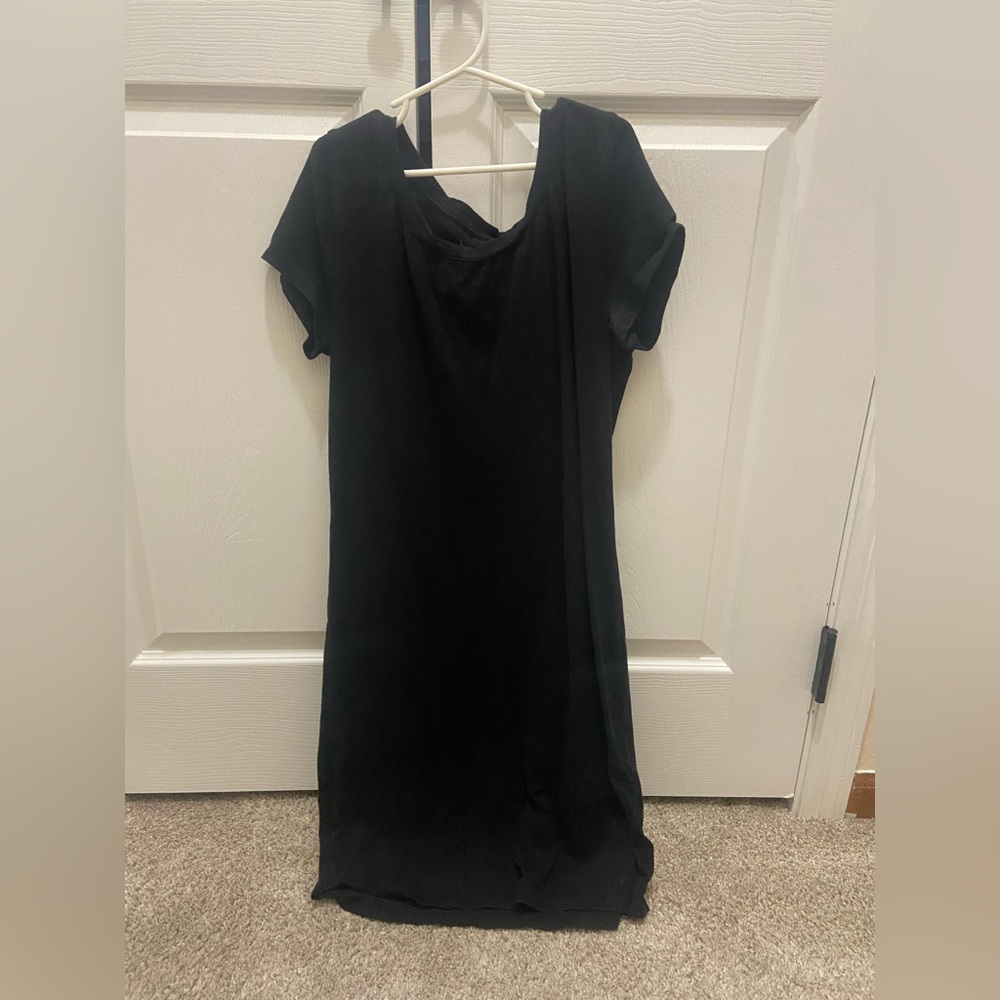Black T-shirt dress